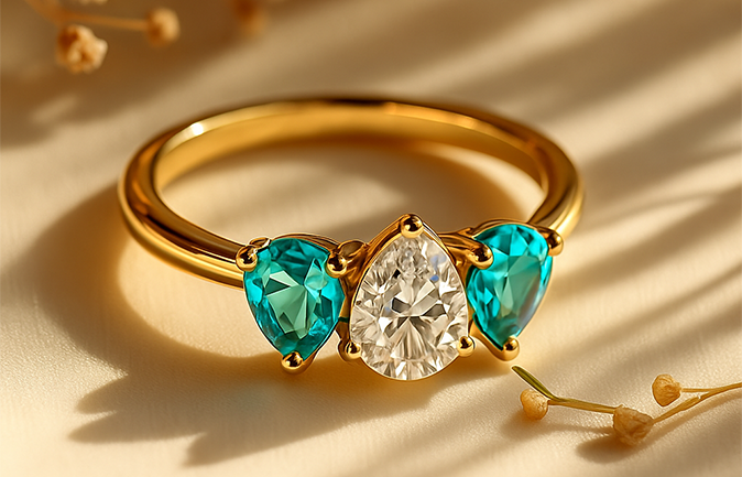 Three-Stone Rings